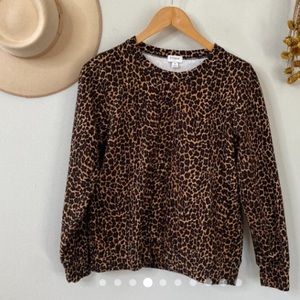 J. Crew factory leopard pullover